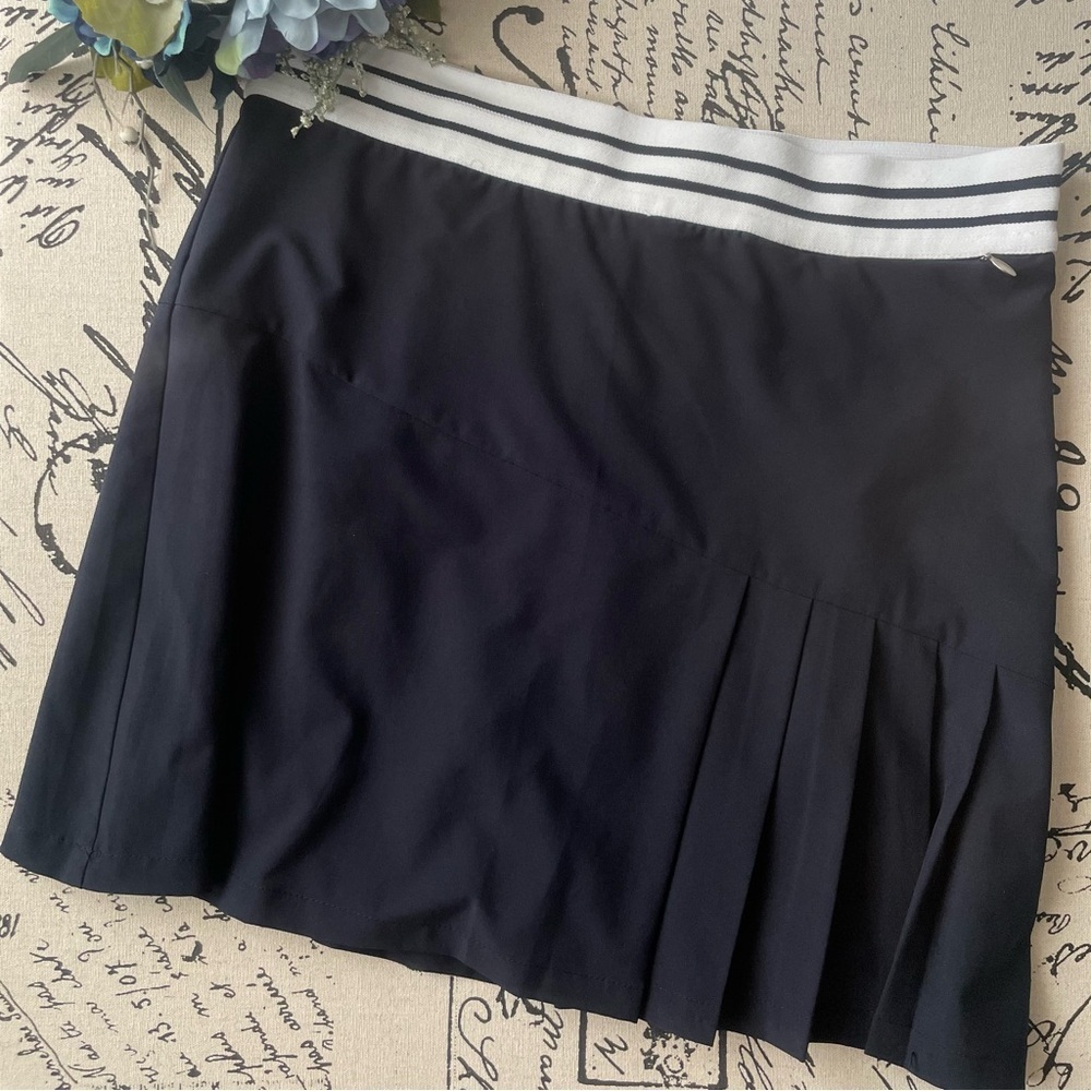 Daily Sports Elissa Half Pleat Golf Skirt Skort 45cm in Black